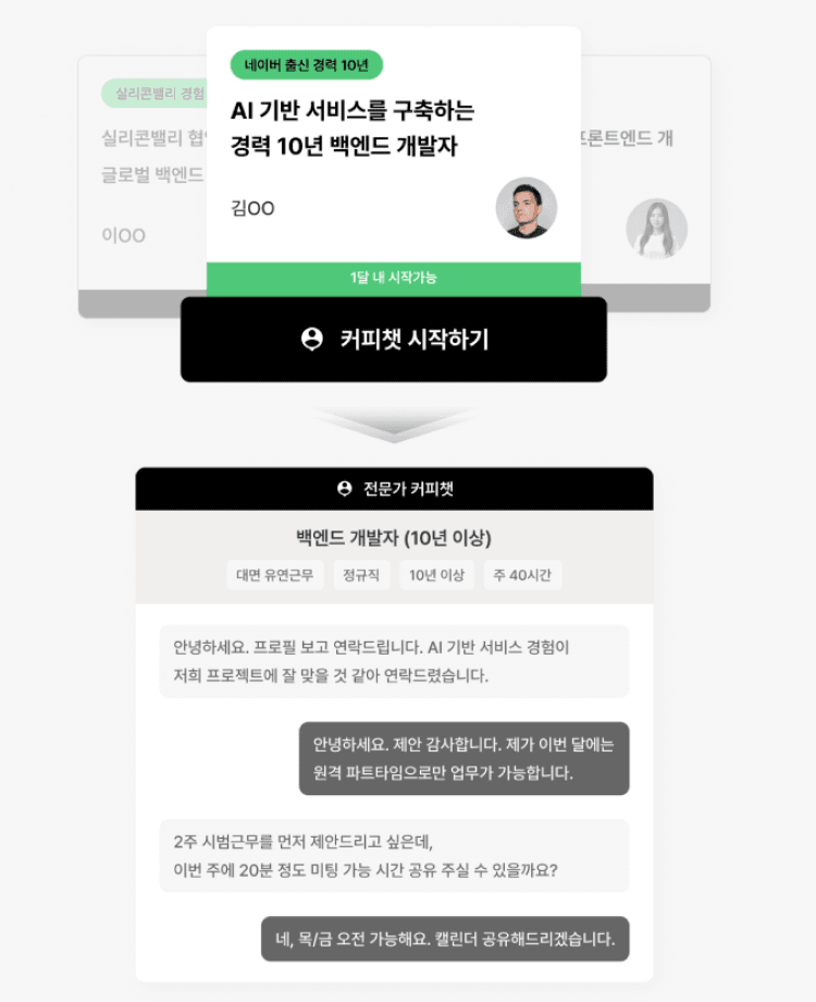검증된 전문가 채용 서비스